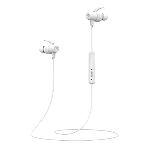 SOUNDPEATS(サウンドピーツ) Q35HD ワイヤレスイヤホン IPX8防水 マグネット式充電 APTX-HDコーデック対応 AACコーデック対応 高音質・低遅延 Bluetooth5.0 スポーツイヤホン 最大14時間再生 超軽量 マグネット内蔵 ブルートゥース イヤホン コンタクタ式充電 CVC ノイズキャンセリング搭載 Bluetooth イヤホン 【メーカー1年保証】 (ホワイト)