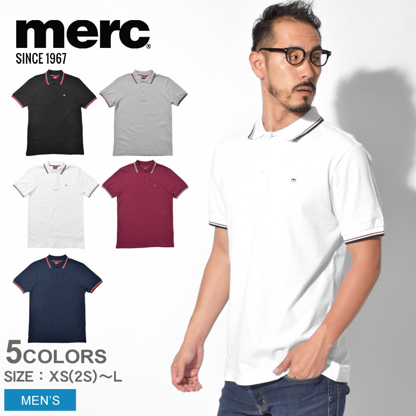 【クーポンで2,000円オフ!】【メール便可】 MERC メルクロンドン 半袖ポロシャツ カード CARD 1906203 001 107 993 994 995 メンズ ポロシャツ ウェア トップス ベーシック ロゴ ブランド クラシック ロンドン ターゲット 襟 刺繍 英国 半袖 定番 白 黒 赤 青|men-fku sale|