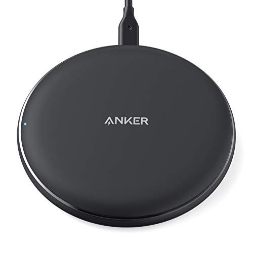 Anker PowerWave 10 Pad (改善版), ワイヤレス充電器 Qi 認証 iPhone 11 / 11 Pro / 11 Pro Max/SE(第2世代) / XS/XS Max/XR/X / 8 / 8 Plus/Airpods 2 / Airpods Pro/Galaxy LG 対応 5W & 7.5W & 10W 出力 ブラック