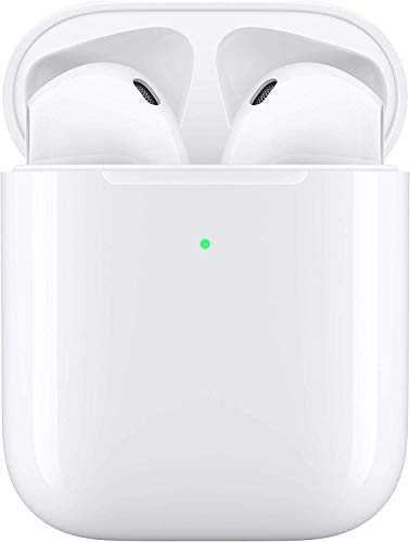【2020最新版 Bluetooth 5.0 タッチ式】ワイヤレスイヤホン ブルートゥース高音質 自動で接続両耳通話 左右分離型 両耳 技適認証済み 6時間連続音楽再生可能ヘッドセットタッチコントロール へアクセス (ホ ワイト) + 4個ヘッドフォン保護キャップ