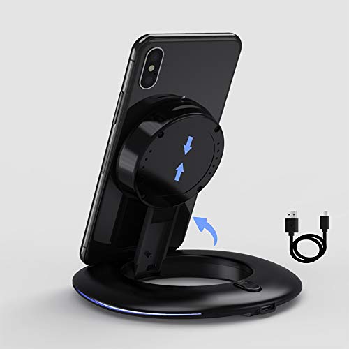 SIATOES ワイヤレス充電器 急速 Qi 認証 10W 7.5W 5W ワイヤレス充電器 スマートフォンスタンド付き、Samsung Galaxy S20 / Note 10 / S10 / S9 Iphone SE 2020/11/11 Pro / 11 Pro Max/XR/XS/X / 8 Huawei Nokiaに対応
