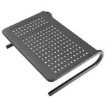 HUANUO モニター台 机上台 金属モニタースタンド キーボード収納 ブラック (1 pack)