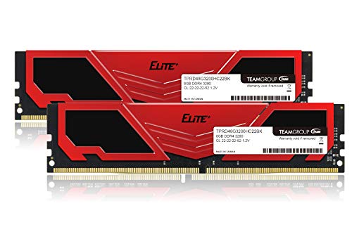 TEAM DDR4 3200Mhz PC4-25600 8GBx2枚(16GBkit)デスクトップ用 Elite Plus シリーズ 日本国内無期限保証(永久保証)正規品