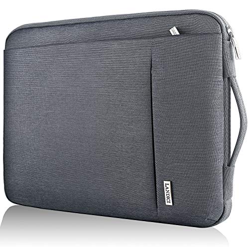 LANDICI ノートパソコンケース 14-15.6インチ360°保護 PCケース 耐衝撃パソコンけーす パソコンバッグ ラップトップスリーブ 手提げカバン インナーPC収納バッグ 撥水加工カバー 取っ手付き 持ち歩きぱそこんけーす 就活通学 男女兼用 Macbook Pro 16 Macbook Pro 15.4″ Surface Laptop 3 15″サーフェイス Toshiba FUJITSU Lenovo Dell ASUS Acer NEC HPほとんどの14-15.6インチのノートPC対応可能(グレー)