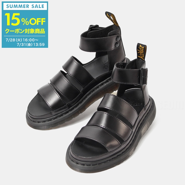 【15%OFFクーポン対象!7/28(火)16:00〜7/31(金)13:59】ドクターマーチン Dr.Martens サンダル シューズ メンズ レディース CLARISSA II BRANDO R24477001