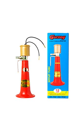 Gursoy ホーン バイク 車 ヤンキーホーン エアーホーン シフレットホーン A-1403 (１２V)