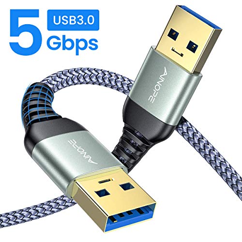 AINOPE USB 3.0 ケーブル A-Aタイプ(1m)USB オス-オス 金メッキコネクタ搭載 (12ヶ月保証)ノートパソコンの放熱パッド、DVDプレーヤー、ハードディスクドライブと互換性があります。
